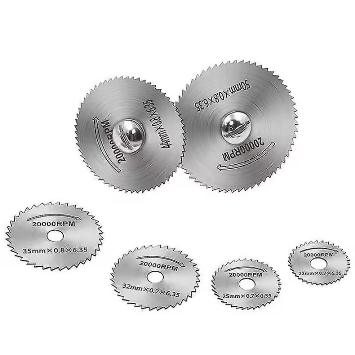 8 unids HSS mini circular Hojas de Sierra herramienta Rotary para Dremel cortador de metal conjunto de máquinas Eléctricas - 1
