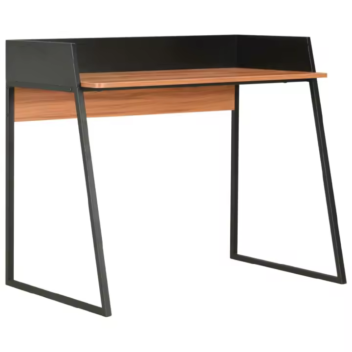 vidaXL ESCRITORIO NEGRO Y MARRÓN 90X60X88 CM - 1