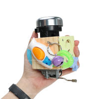 Cubo De Ocupación Para Bebés Madera Juguete Educativo Montessori Capacitación De Habilidades De Agarre Manual-Mental Caja De Música Aprendizaje Sensorial - details 4