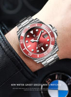 Reloj De Pulsera Automático Para Hombre LIGE Resistente Al Agua Y Al Choque Con Movimiento De Torbellino Deportivo Y Luz Propia - details 1