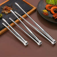 Pinzas De Barbacoa En Acero Inoxidable Utensilios De Cocina Para Ensalada Pescado Carne Asada Buffet Pinzas De Servicio Metálicas - details 1