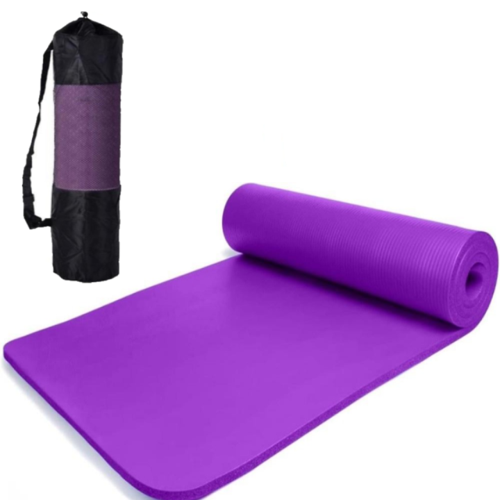 DECODEKO-Esterilla de Yoga y Pilates de EVA de 6mm o 8mm o 10mm - Mat Antideslizante Con Correa y Bolsa de Transporte - Colchoneta Gruesa y Plegable - Hombre/Mujer - Gimnasia, Fitness y Ejercicios -Gimnasio en Casa 183 x 61 cm