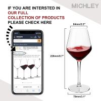 MICHLEY Juego De Vino De Plástico Tritan Indestructible 2/4/6 Piezas Para Fiesta Barra Al Aire Libre Lavable Para Bodas Cumpleaños Agradecimientos - details 6