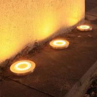 Outdoor solar lights, 8 garden lights, 8LED solar stainless steel underground lights - details 1