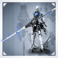 Robot Lancer MOC Para Niñas Modelo Mecha De Armadura Futurista Y Sci-fi Bloques De Construcción Valquiria Regalo De Cumpleaños - details 3