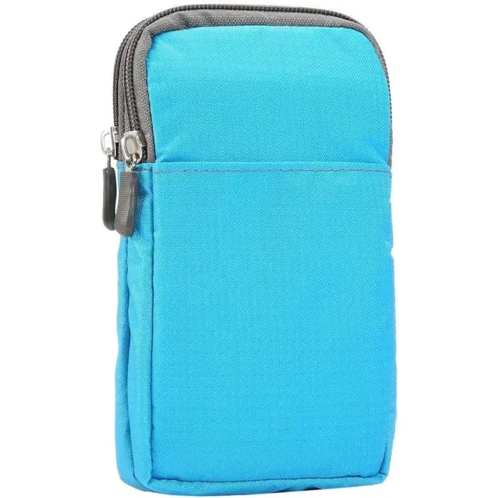 Bolso bandolera para teléfono móvil, minibolso de muñeca de 6,5", deportivo, bandolera, bolsillos con mosquetón de seguridad. - 1