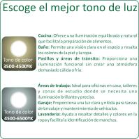 VZLED - Pack 2-5-10 downlight LED 20W empotrar redondo, Plafón techo led redondo extraplano, Plafón cocina LED, Lámpara techo, tonos luz blanca 4000 K y luz blanca fría 6500 K - details 0