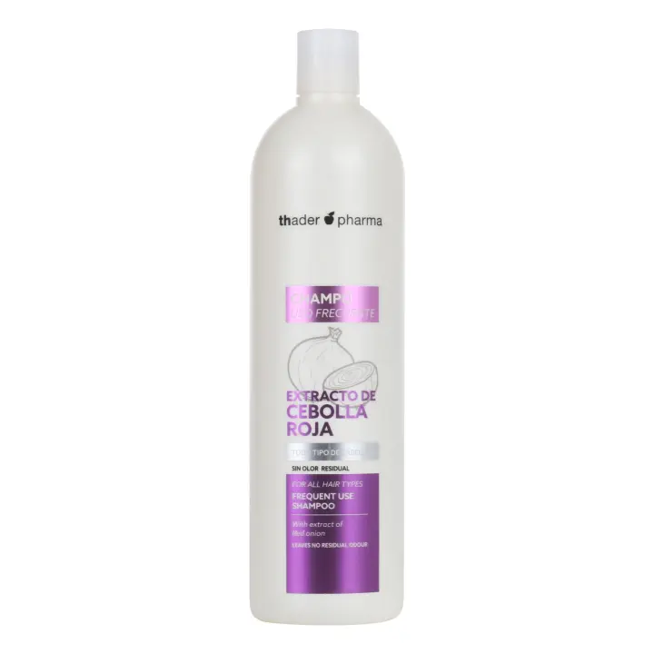 Thader Th Pharma Champú con Extracto de Cebolla Roja ideal para todo tipo de cabellos, 1000 ml - 1
