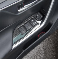 Botón De Elevador De Vidrio De Coche Cubierta Para Toyota RAV4 2019-2023 Accesorios Internos De Coche Acero Inoxidable XA50 Híbrido - details 1
