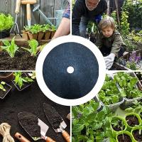 Anillo De Mulch Para Árboles No Tejido Barriera Antidesbarrapados Protector Mat Cubierta De Plantas Control De Malas Hierbas Jardinería 15cm-82cm - details 4