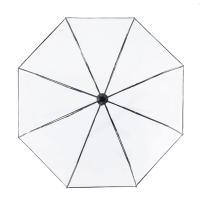 Paraguas Automático Tres Plegable Transparente Y Rainproof Para Adultos Duradero Y Anti-Viento Material De Nylon Moda Al Aire Libre - details 4