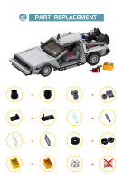 Bloques De Construcción MOC 882 Piezas Jules Verne Tiempo Del Tren Vehículo De Tiempo Regalo Para Adultos Y Niños Compatibles Con Lego ABS Sin Pilas Certificado CE - details 10