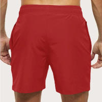 Shorts De Natación Para Hombre Verano Secado Rápido Shorts De Playa Con Bolsillos Laterales Y Encaje Interior Traje De Baño Monochromático - details 12