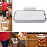 Cesta De Cocina Moda Para Puerta De Armario Basurero Colgante Ecológico De Plástico Almacenamiento Removible Soporte Para Herramientas Forma Rectangular - details 1