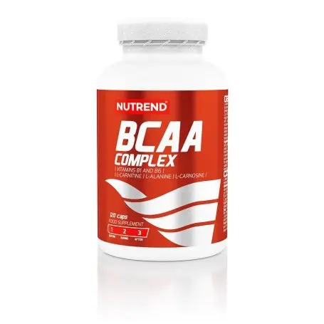 Nutrend Bcaa Complex (120 Caps) - Complemento Alimenticio para el Metabolismo Energético y el Funcionamiento del Corazón - 1