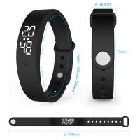 Reloj de Alarma de vibración, alarmas vibrantes con temporizador de Cuenta regresiva, Reloj de recordatory de Alarma de vibración a prueba de Agua, alarmas personales-HAOY - details 0