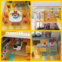 Bloques De Construcción Creativos Para Dormitorio Casa De Juguete De Ciudad Amigo Set De Cocina De Apartamento Modelo Micro Bloques De Juguete Para Niña Regalo - details 9