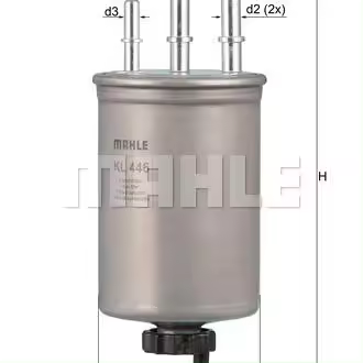 Filtro de Combustible MAHLE KL 446 para Coche - 1