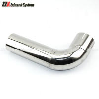 Tubo De Escape De Estilo Coche 90 Grados 54mm 66mm 73mm 79mm Muffler Material De Soldadura Acero Inoxidable 304 Pieza - details 5