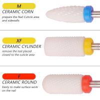 Juego Profesional De 13 Piezas De Brocas Para Uñas De Cerámica En Caja Para Manicura Eléctrica Acrílicas Y Cutículas - details 3