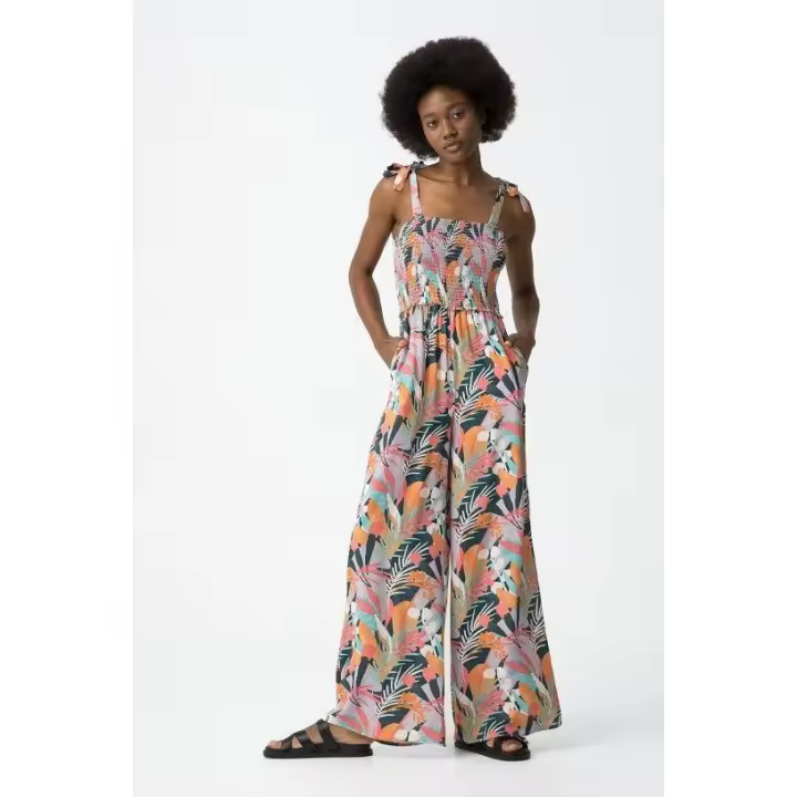 Marcas Mujer Ropa Tiffosi Tiffosi mujer Vestidos y monos  Mono largo estampado -Tiffosi- Bella - 1