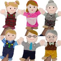 1 paquete de marionetas de Mano para Miembros DE LA Familia, marionetas de mano de Plush suave para mother, Father, hijo, hija y abuelos, juguetes de juego de rol para Padres and hijos. - details 0