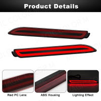 Kit De Luces Traseras Para Toyota RAV4 Camry Lexus IS-F GX470 RX300 Sienna Venza Reiz Innova Reflector Faro Antiniebla Parachoques Freno Rojo ABS 12V 3400LM - details 4