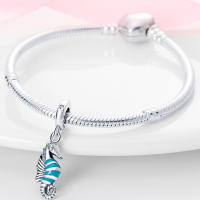 Encantos De Tortuga Marina Caracol Sirena En Plata De Ley 925 Para Pulseras Originales Accesorio De Joyería Regalo - details 2