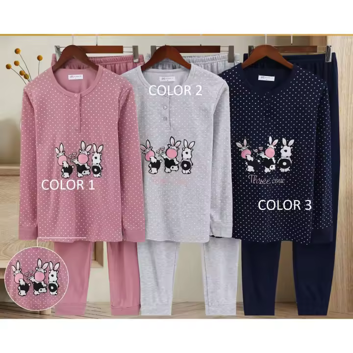 pijama mujer algodon - 1