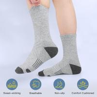6 Pares De Calcetines Deportivos Largos Para Hombre Comprimidos Transpirables Para Baloncesto Y Correr Talla Grande 38-46 Blanco/ Negro - details 2