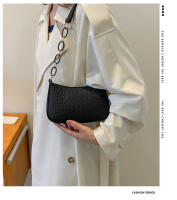 Bolso De Lujo Para Mujer Con Diseño De Axila En Piel De Goma Estilo Fashion Pequeño Cuadrado Con Cremallera Y Correa Cruzada - details 0