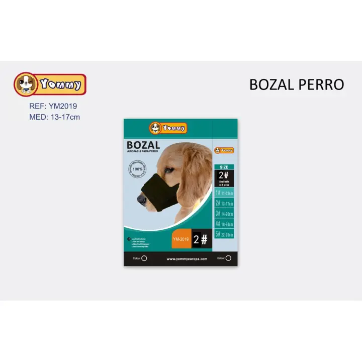 Yommy Bozal Nylon para Perros,Bozal Lazo Ajustable,Bozal Antiladridos Perros,Bozales Nailon para Perros Pequeños y Medianos - 1