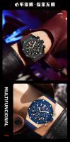 Reloj De Pulsera De Cuarzo MINI FOCUS Para Hombres Resistente Al Agua Con Función De Luz Luminosa Deportiva Multi Funcional De Silicona Correa De 22 Cm - details 9