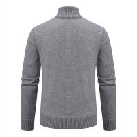 Cardigan De Veludo Para Hombre Invierno Coreano Grueso Con Cierre De Cremallera Suéter De Algodón Técnico Estilo Casual - details 6