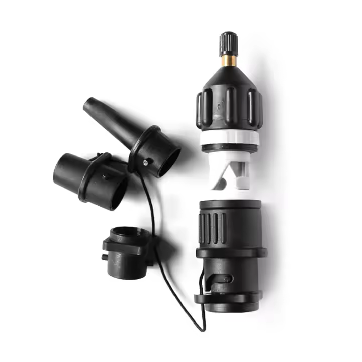 Kit De Adaptador De Válvula De Aire Multifuncional Para Bote Inflable Pump Adapter Paddle Boat Kayak Combo De Conector De Bomba - 1