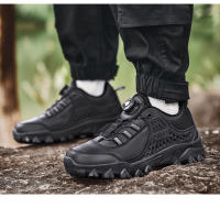 Botas Tácticas Impermeables Y Resistentes Para Montañismo Y Camping De Cuero Y Nylon Para Entrenamiento Militar Y Trekkking Unisex - details 1