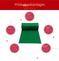 Carpetazo De Boda Verde No Tejido Antideslizante Para Fiestas Navideñas Y Bodas Medida 2x9 Metros Personalizable - details 4