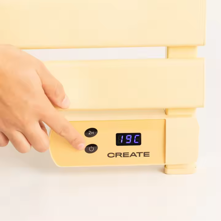 CREATE - Toallero Eléctrico de Pared con Patas y Estante Supletorio - WARM TOWEL 500W - 1