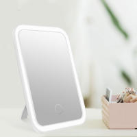 Espejo De Maquillaje LED Con Soporte Luz De Rellenar Ajustable Portátil Para Dormitorio Escritorio Viaje Espejo De Vestíbulo - details 6