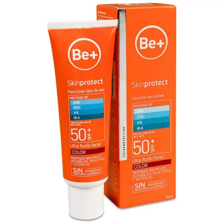 Be+ Skin Protect Ultra Fluido Facial Color Fps 50+, 50 Ml - 1