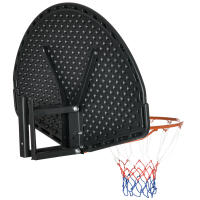 SPORTNOW Canasta de Baloncesto de Pared Tablero de Baloncesto Aro de Baloncesto para Interior y Exterior 110x90x70 cm Negro y Amarillo - details 3