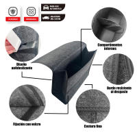 Bolsa de Almacenamiento para Coche – Organizador de Alta Durabilidad con Tela de Fieltro Resistente – Antisuciedad, Multiuso y Portátil - details 3