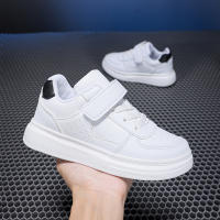 Zapatos Blancos Para Niños Cuero Impermeable Zapatillas Bajas Para Niños Y Niñas De Edad Media Y Grande Antideslizantes Transpirables Tallas Verdaderas - details 1