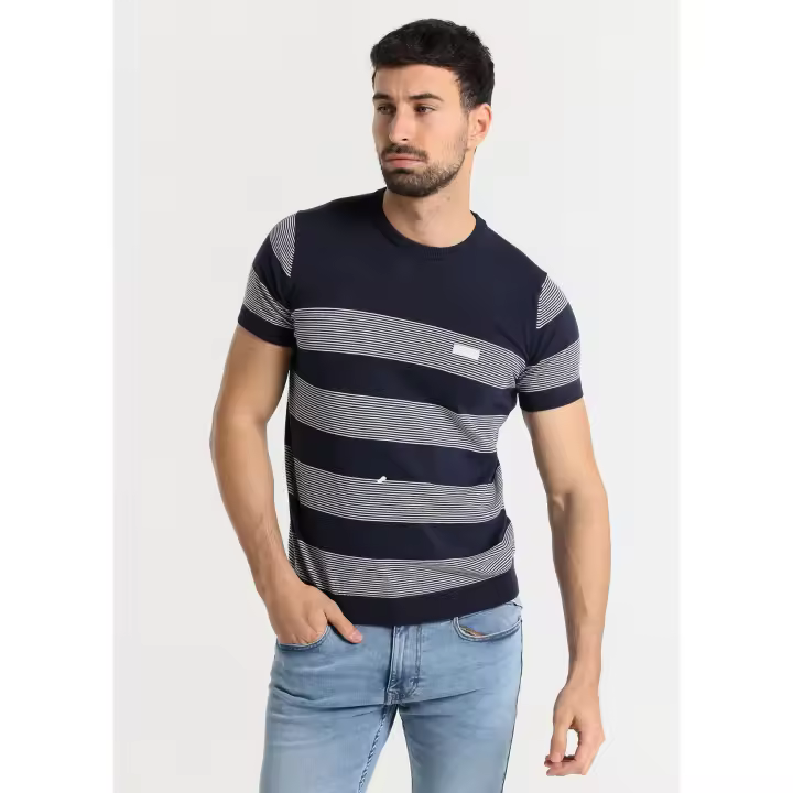 SIX VALVES - Camiseta de manga corta a rayas - 1