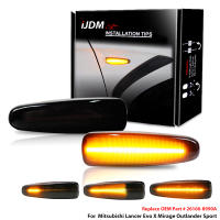 2pcs Luz De Marca Lateral LED Ambarina Secuencial Para Mitsubishi Lancer Evo X Mirage Outlander Sport Reemplaza Los Marcadores Laterales - details 1