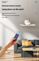 Ventilador De Techo Portátil Recargable Con Luz LED Y Control Remoto Para Exteriores Y Camping Ventilador Colgante Con Luz Nocturna Para El Hogar - details 4