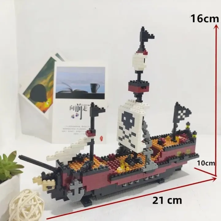 Barco Pirata De Miniatura De Coleccionista Único Tema De Aventura Juguete Para Enthusiasts Ideal Regalo Para Adultos Sin Batería Hecho De Plástico ABS - 1