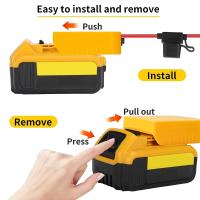 Adaptador De Batería Para Power Wheels Dewalt 18V/20V Con Interruptor ON/OFF Y Fusible De 30Amp Para RC Cars DIY Juguete Eléctrico - details 3