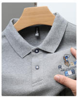 Camisa POLO Para Hombre De Algodón 100% Bordada De Manga Larga Estilo Casual Elegante Para Primavera Y Otoño Paul - details 14