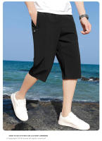 Nuevos Shorts Capris Para Hombre 2024 Thin Ice Silk Pantalones Rectos Y Holgados Para El Verano Estilo Casual - details 8